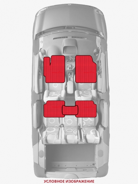 ЭВА коврики «Queen Lux» стандарт для Volkswagen Multivan
