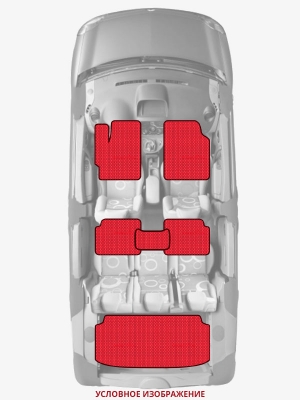 ЭВА коврики «Queen Lux» комплект для Ford Transit (7G)